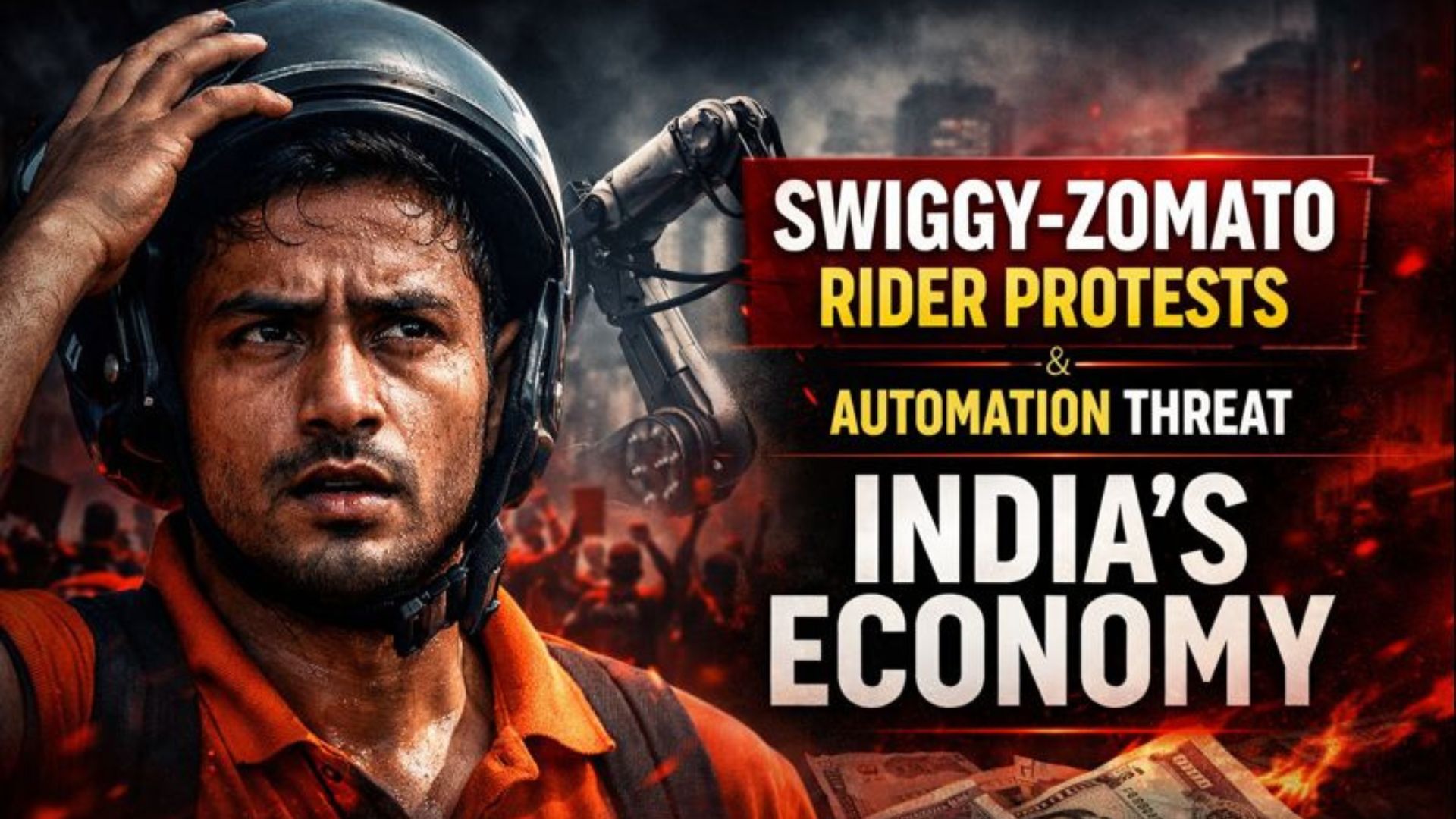 Swiggy–Zomato Rider Protests, Automation Risk & India’s Economy